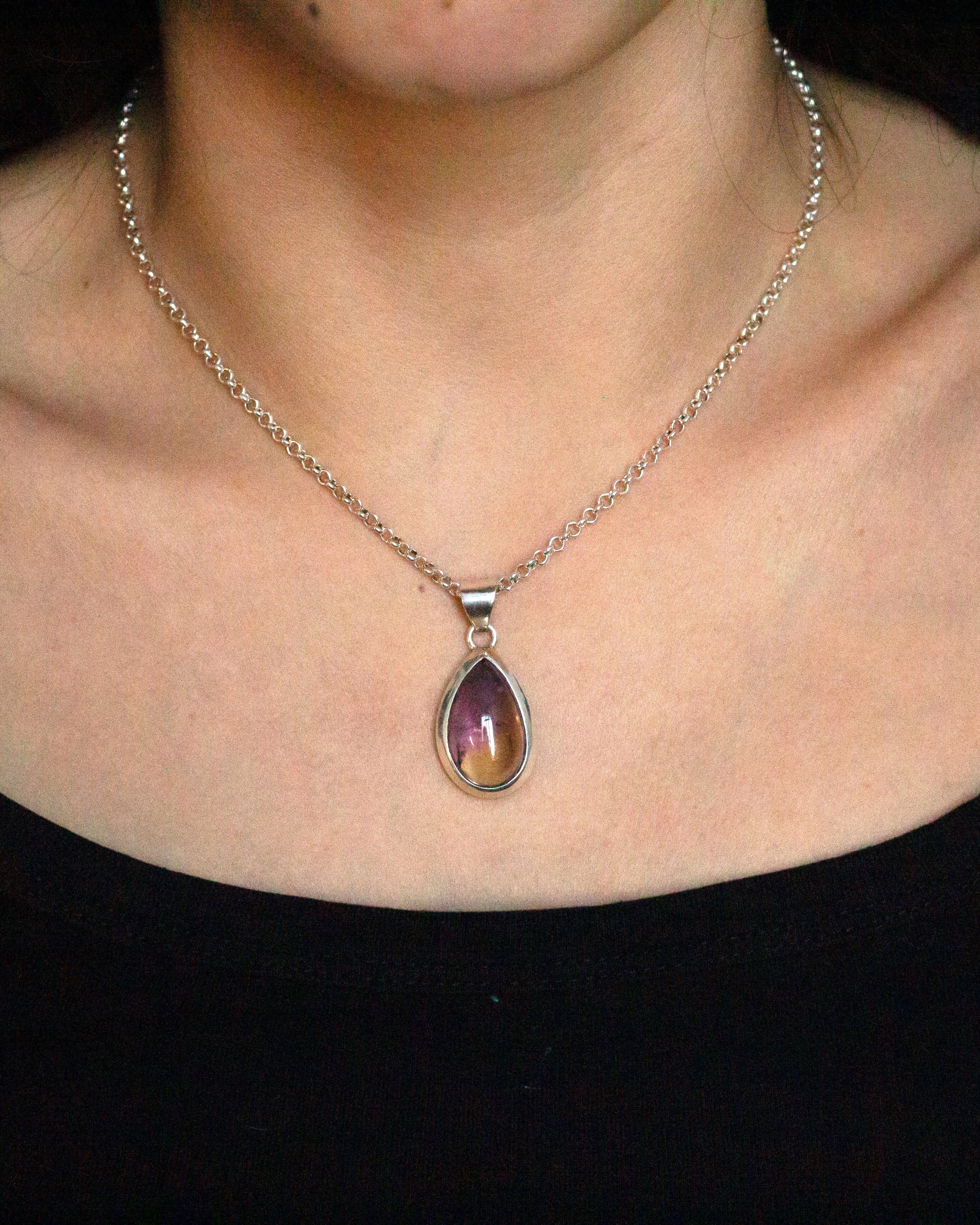 Ametrine Necklace in Silver