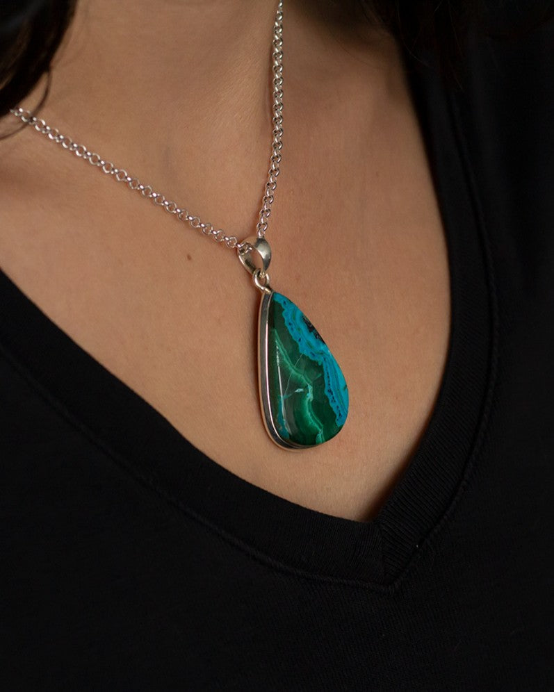 Chrysocolla Malachite Necklace