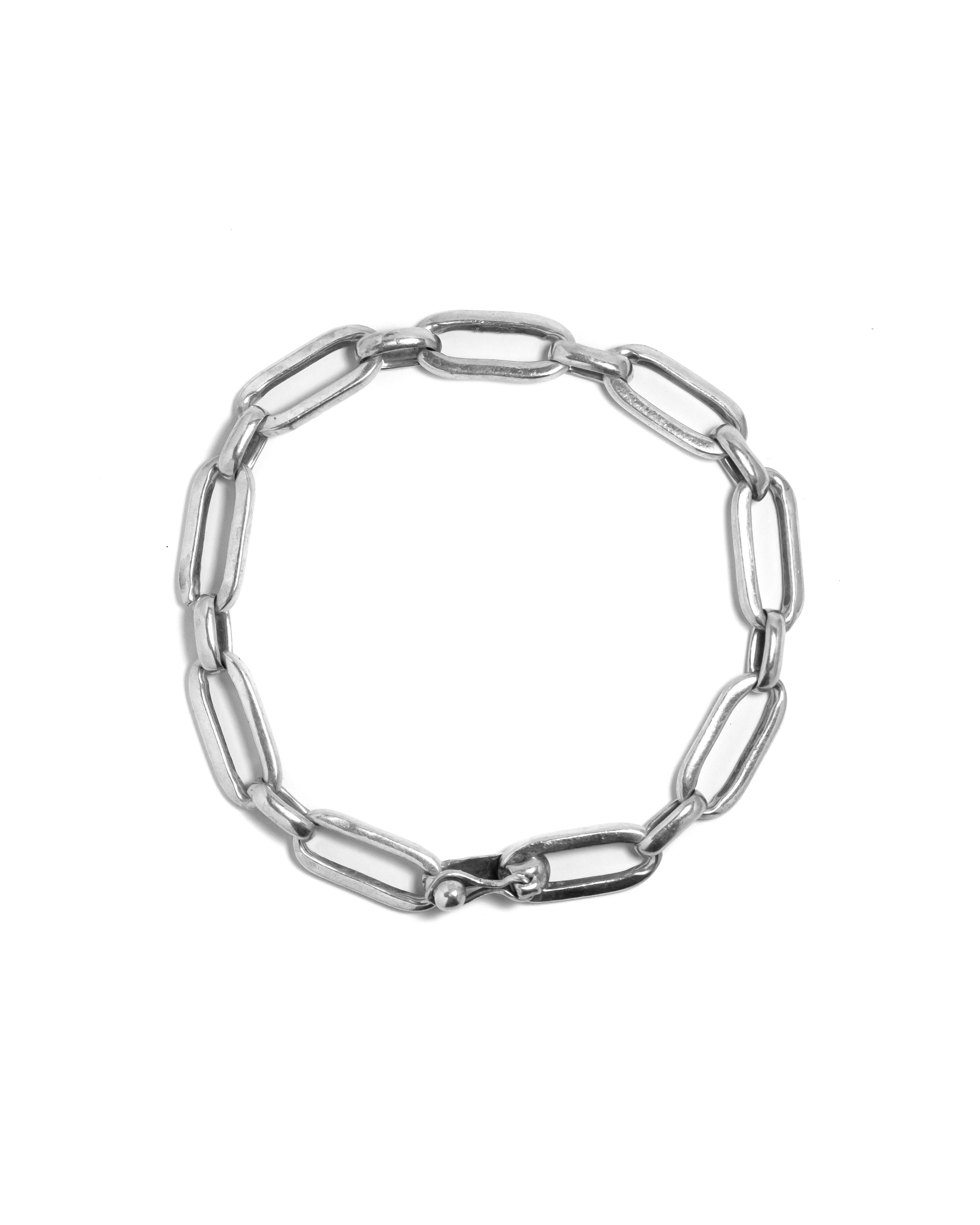 Chunky Mens Silver vintage Bracelet
