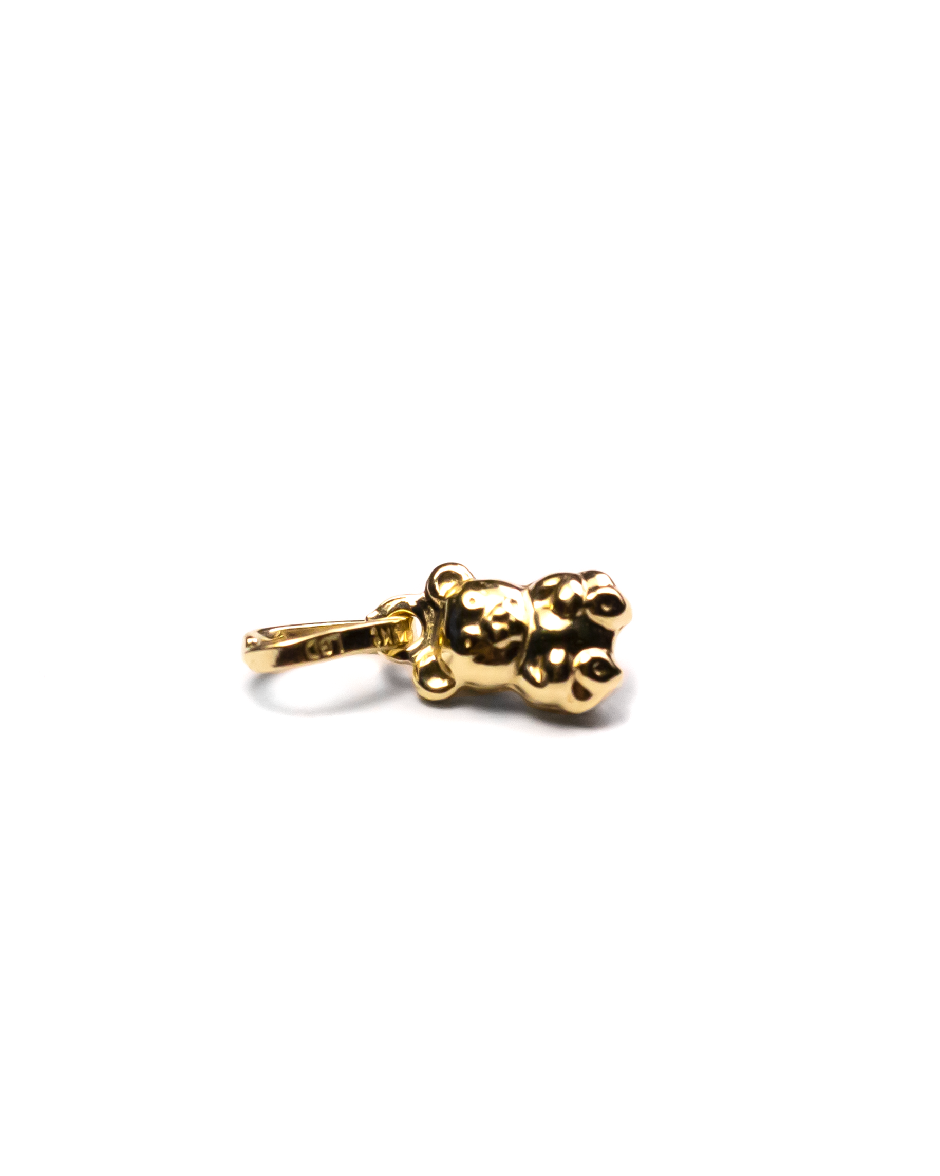 Teddy Bear Pendant - 14K Gold