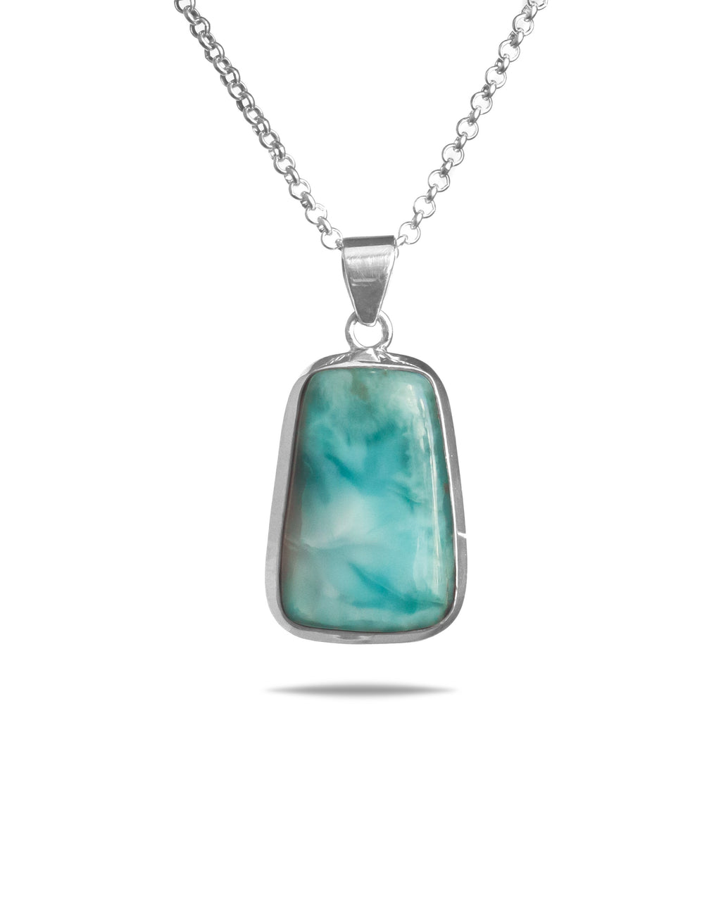 Larimar Necklace in Sterling Silver