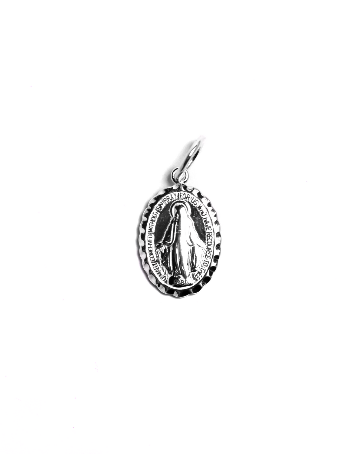 Oval Virgin Mary Pendant - 925 Silver | Gold Ami Australia