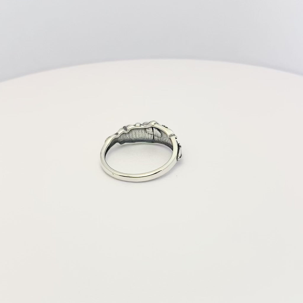 Mushroom & Forest Ring - 925 Silver